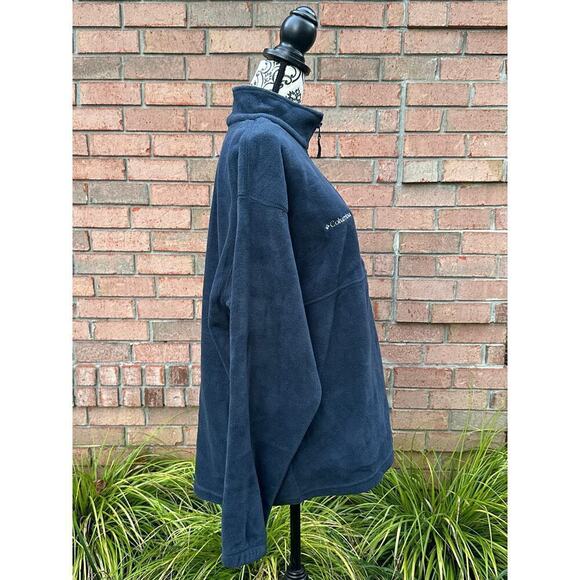 GUC Columbia Men's or Unisex Blue 1/4 Zip Pullover Fleece Jacket/Top XL - Picture 2 of 6